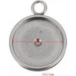 Přívěsek kulaté lůžko z chirurgické oceli 8mm TM 092-1 – Hledejceny.cz