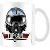 Hrnek a šálek CurePink Bílý keramický hrnek Top Gun Maverick Iceman Helmet 315 ml