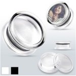 Piercingate plug do ucha vlastní potisk PTP00244 černá – Hledejceny.cz