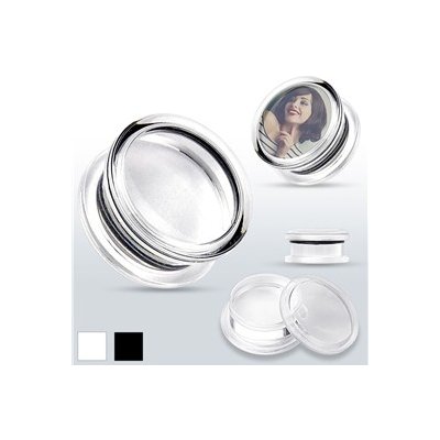 Piercingate plug do ucha vlastní potisk PTP00244 černá – Hledejceny.cz
