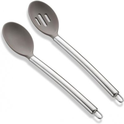 Sada silikonových lžic na vaření, pevná lžíce ReaNea, děrovaná lžíce, žáruvzdorná rukojeť, – Zboží Dáma