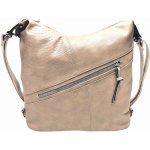 Velký světle hnědý kabelko-batoh z eko kůže – Zboží Mobilmania