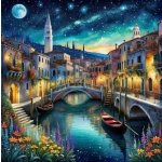 NORIMPEX Diamantové malování Noční Benátky 30 x 40 cm – Zboží Mobilmania