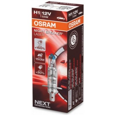 Osram Night Breaker Laser H1 P14,4S 12V 55W 64150NL – Zboží Mobilmania