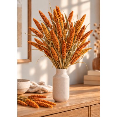 Setárie sušená oranžová (Setaria Italica), svazek 150g – Hledejceny.cz