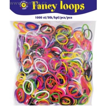 Gumičky Loops - Pryžové kroužky 1000ks mix barev