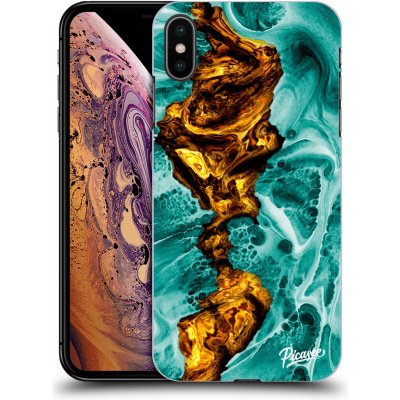 Pouzdro Picasee silikonové Apple iPhone XS Max - Goldsky černé – Zboží Mobilmania