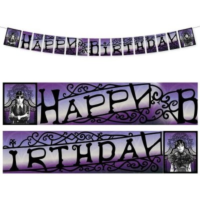 CHAKS Papírová girlanda Wednesday 200cm – Zboží Mobilmania