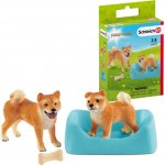 Schleich 42479 Shiba Inu štěně s matkou – Zboží Mobilmania