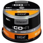 Intenso CD-R 700MB 52x, printable, spindle, 50ks (1801125) – Sleviste.cz