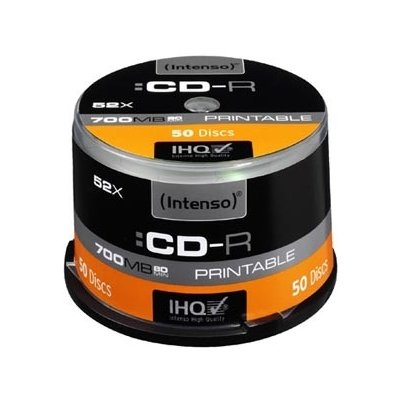 Intenso CD-R 700MB 52x, printable, spindle, 50ks (1801125)