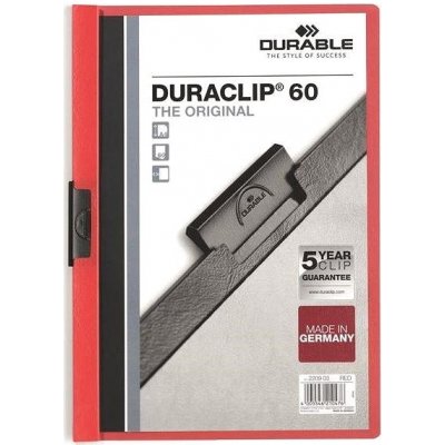 Durable Duraclip A4 60 červená – Zboží Mobilmania