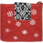 Avax kuchyňská podložka vánoční QK-206B tmavě červená vločka 20 x 20 cm – Zbozi.Blesk.cz