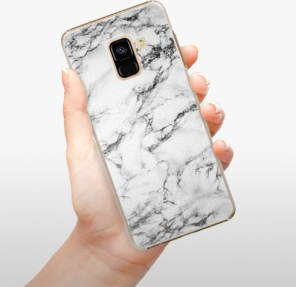 Pouzdro iSaprio - White Marble 01 - Samsung Galaxy A8 2018