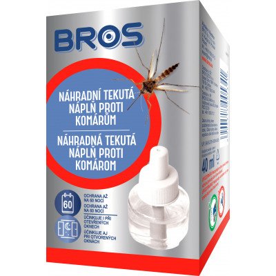 Bros Elektrický odpařovač proti komárům náhradní náplň 40 ml – Zboží Mobilmania