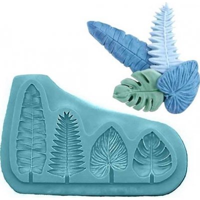 Cakesicq Silikonová formička listy 9x5,5cm – Zboží Dáma