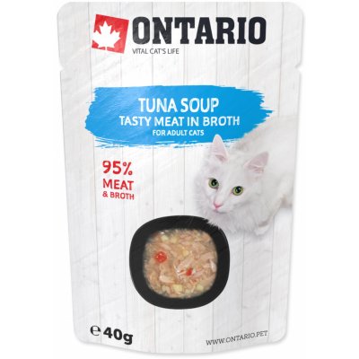Ontario Soup Cat Tuna with vegetables 40 g – Sleviste.cz