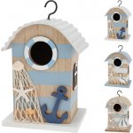 Dřevěná dekorativní budka na zavěšení mořský motiv 130x180mm mix, barevná – Hledejceny.cz