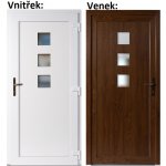 Soft Vchodové dveře Ella zlatý dub/bílá pravé 88 x 198 cm – Hledejceny.cz