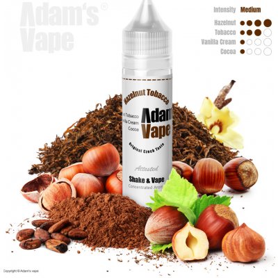 Adams Vape Hazelnut Tobacco Shake & Vape 12 ml – Zboží Mobilmania