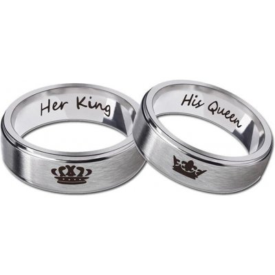 Blingstar pro páry Her King His Queen nerez ocel 1736 – Zbozi.Blesk.cz