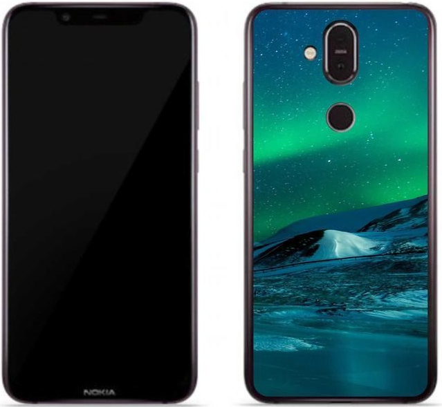 Pouzdro mmCase gelové Nokia 7.1 Plus - polární záře