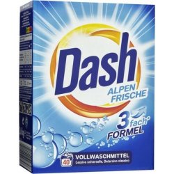 Dash Alpen Frische prášek na praní bílého prádla 40 PD 2,6 kg