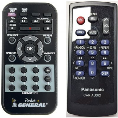 Dálkový ovladač General Panasonic EUR7641010, YESFZ297 – Zboží Mobilmania