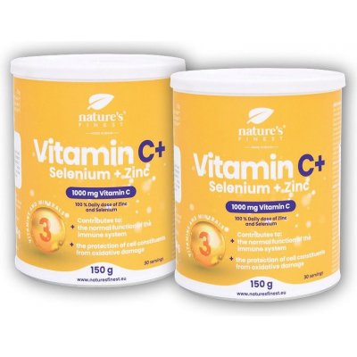 Nature´s Finest 2x Vitamin C + Selenium + Zinc 150 g – Hledejceny.cz
