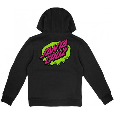 Santa Cruz Youth Slime Dot Hood Black – Zboží Mobilmania