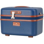 Snowball A52335 Velký dámský cestovní kosmetický kufřík ABS TSA 13l tmavě modrá – Zboží Mobilmania