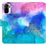 Pouzdro iSaprio flip BluePink Paint Xiaomi Redmi Note 10 / Note 10S – Zboží Mobilmania