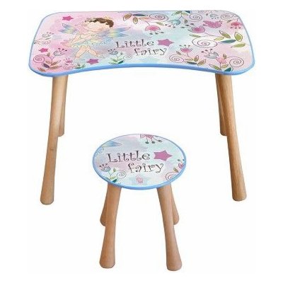 Home Elements stolek se stoličkou květinová víla – Zboží Mobilmania