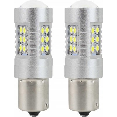 LED AMIO CANBUS 24SMD 3030 1156 (P21W) Bílá 12V / 24V, sada 2 ks. – Hledejceny.cz