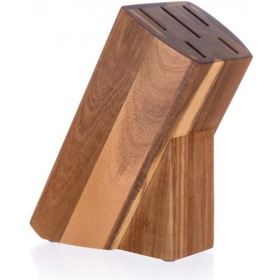 Banquet Stojan dřevěný pro 5 nožů BRILLANTE Acacia 23 x 11 x 10 cm – Zbozi.Blesk.cz