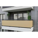 MyBestHome Balkonová zástěna OSLO béžová, 90 cm, 90 x 300 cm – HobbyKompas.cz