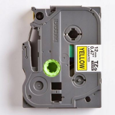 Brother TZE-631, černý tisk žlutý podklad 8 m x 12 mm – Zboží Dáma