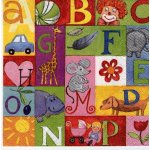 Ubrousek 33x33 cm Abeceda – Hledejceny.cz