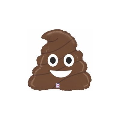 GRABO Emoji Poo 20" 51cm fóliový balónek nafukovací