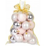 MagicHome Vianoce Koule Vánoce, sada, 20 ks, růžové, na vánoční stromek, 6 cm – Hledejceny.cz
