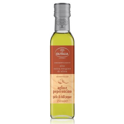 Olitalia Zálivka s extra panenským olivovým olejem s chilli a česnekem 250 ml – Zboží Mobilmania