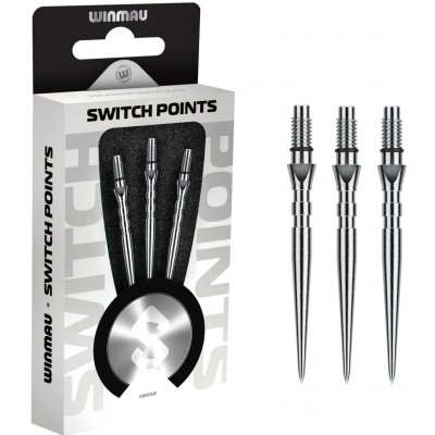 Winmau Switch Points Groove Silver 30mm – Zboží Dáma