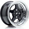 Alu kolo, lité kolo JR Wheels JR6 8x15 4x100 ET25 gloss black machined lip