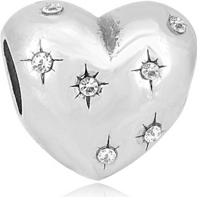 Linda's Jewelry Přívěsek Srdce plné hvězd chirurgická ocel IP028