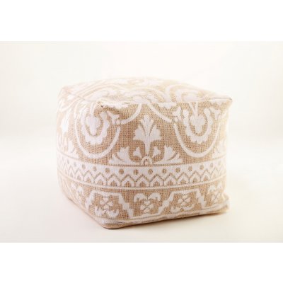 IGOTREND, Taburet POUF 40 cm x 40 cm x 35 cm , dekor 2 světlý – Zboží Dáma