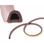 Vorel TO-76762 Těsnění do oken a dveří samolepící 9 x7,4 mm TYP D 6m hnědé – Sleviste.cz