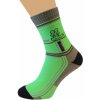 REX Dětské reflexní ponožky Zelené