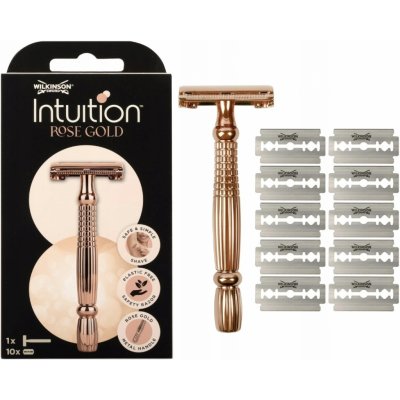 Wilkinson Intuition Double Edge Rose Gold Classic + 10 ks hlavic – Zbozi.Blesk.cz