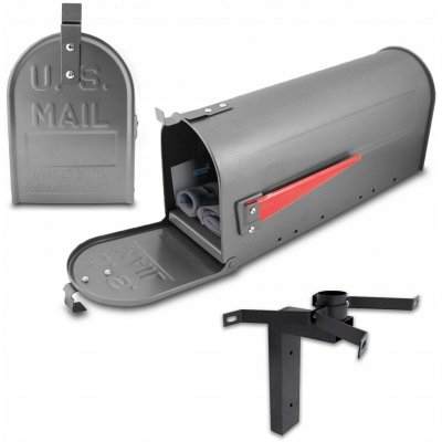 Poštovní schránka americká Bituxx šedá – Zboží Mobilmania