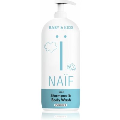 Naif Baby & Kids 2-in-1 dětský mycí gel a šampon bez parfemace 500 ml – Zboží Dáma